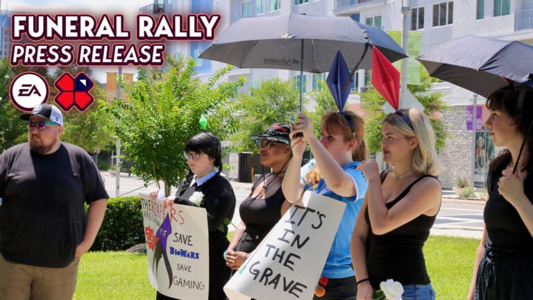 EA Funeral Buyout Protest